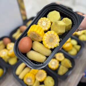 Combo khoai, bắp, chuối