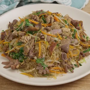 Miến xào gà